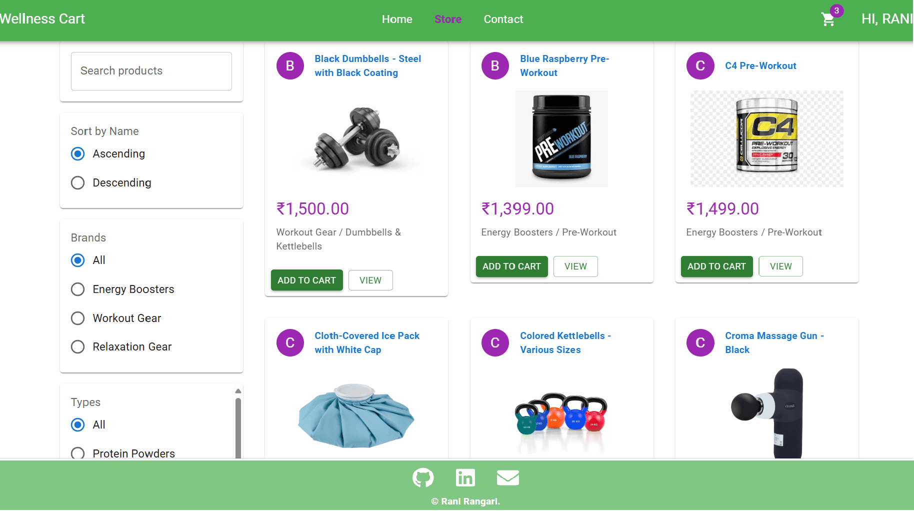 Wellness Cart – Full Stack eCommerce App